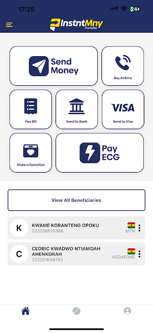 Instntmny Transfer Screenshot 2