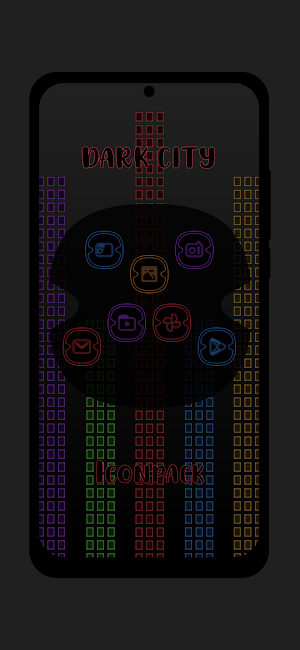 Dark City Icon Pack Screenshot 1