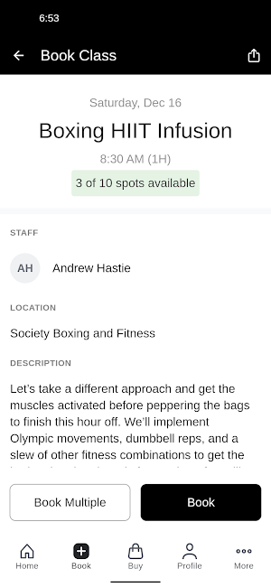Society Boxing and Fitness Screenshot 2