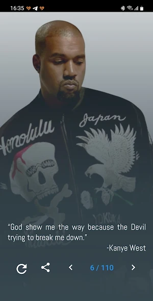 Kanye West Quotes and Lyrics Screenshot 3