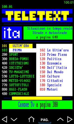 Teletext Ita Screenshot 0
