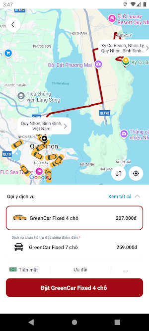 GreenCar Taxi Screenshot 2
