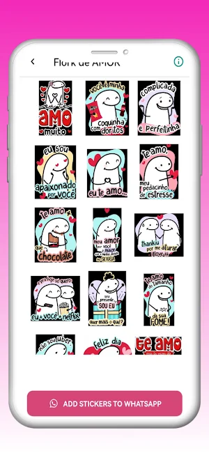 Flork de Amor Stickers Screenshot 0