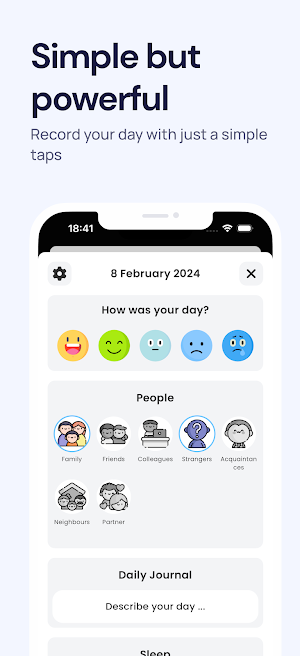 Blissful Journal, Mood Tracker Screenshot 1