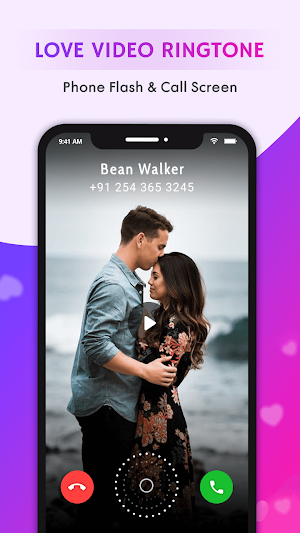 Love Video Ringtone for Incoming Call Screenshot 2