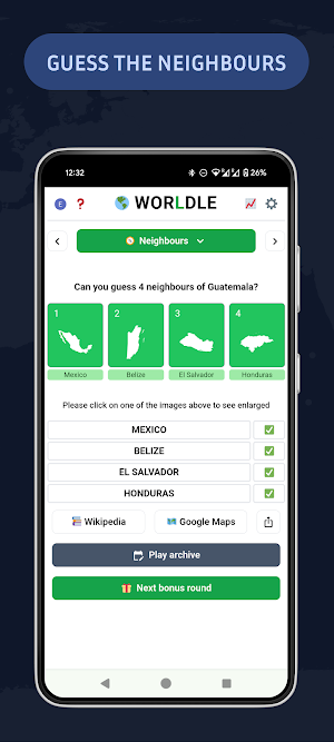 Worldle - Guess The Country! Screenshot 2