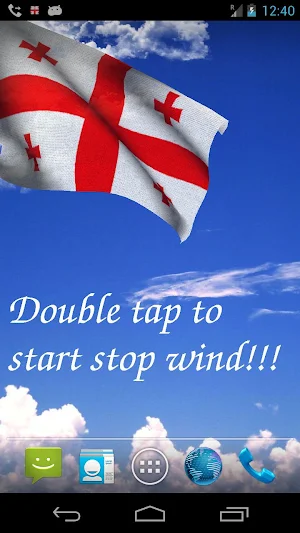 Georgia Flag Live Wallpaper Screenshot 0