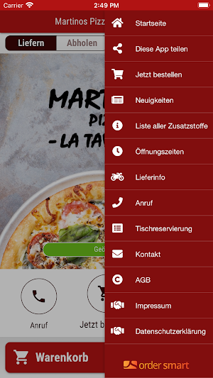 Martinos Pizza Screenshot 2