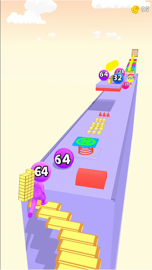 Stair Runner 2048: Run & Merge Screenshot 1