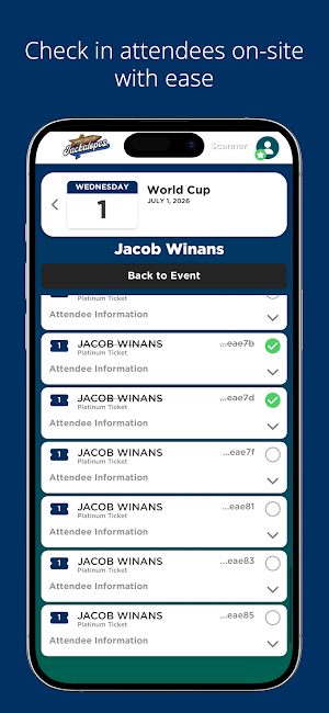 TicketSocket Platinum Check-In Screenshot 3