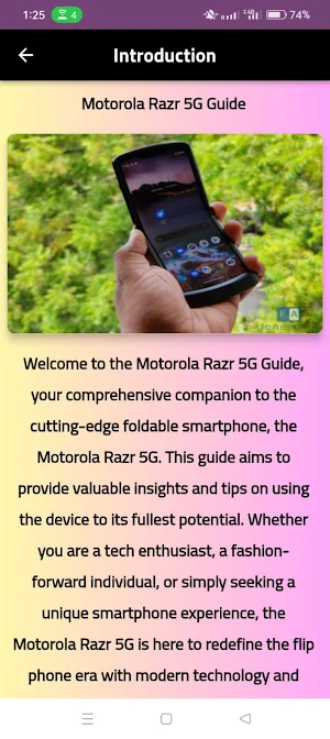 motorola razr 5g guide Screenshot 2