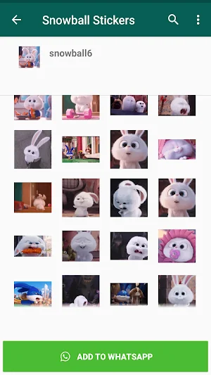 Snowball Animated Stickers Screenshot 1