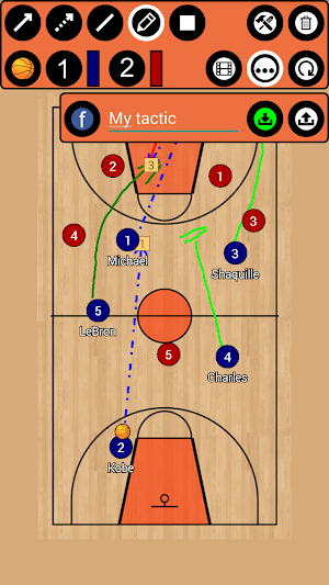 Basketball Tactic Board Screenshot 2