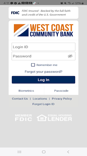 West Coast Community Bank Screenshot 0