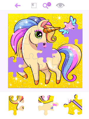 Unicorn Glitter Jigsaw Puzzles Screenshot 0