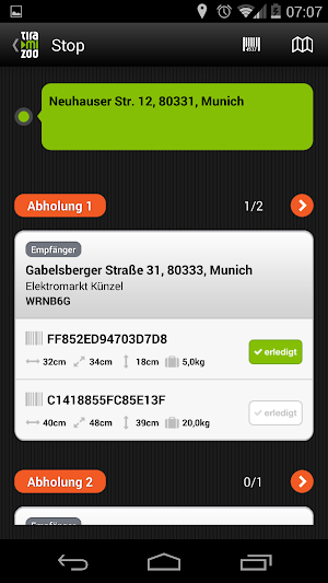tiramizoo Kurier Screenshot 3