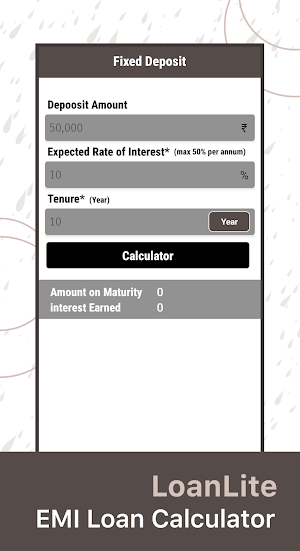 LoanLite - Loan EMI Calculator Screenshot 3