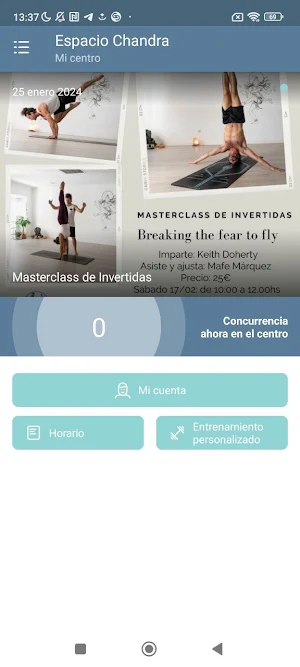 Espacio Chandra Sala de Yoga Screenshot 1
