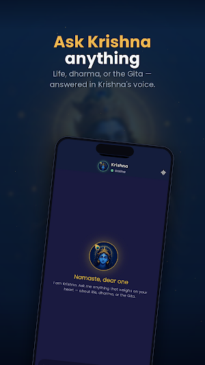 Hey Krishna: Bhagavad Gita AI Screenshot 1