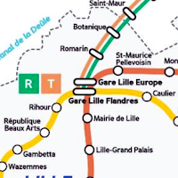Lille Metro Map 2025