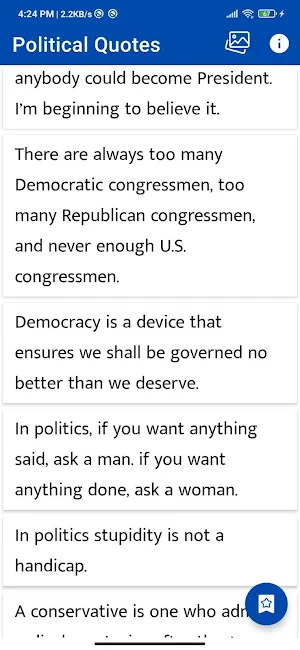 Political Quotes and Sayings Screenshot 2