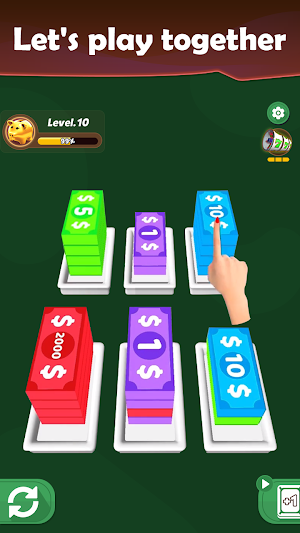 Banknote Sort Game Screenshot 1
