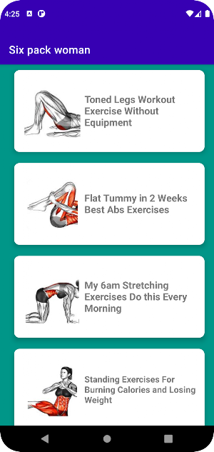 Six pack woman Screenshot 1
