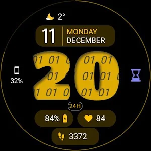 Dens BigHours Watch Face Screenshot 0