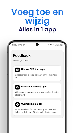 GPP Finder gehandicapt parkeer Screenshot 2