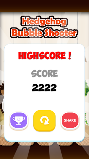 Hedgehog Bubble Shooter Screenshot 2