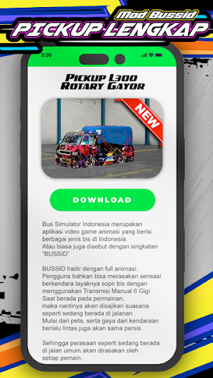 Mod Bussid Pick Up lengkap Screenshot 3