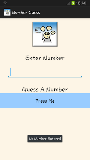 Number Guess Screenshot 1