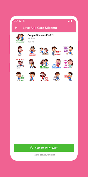 Love And Care Stickers Screenshot 3