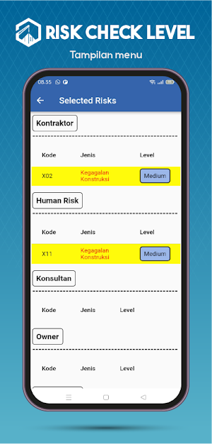 Risk Check level Screenshot 3