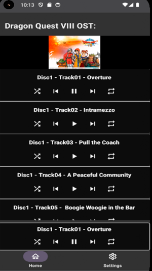Videogame Soundtrack Listener Screenshot 2