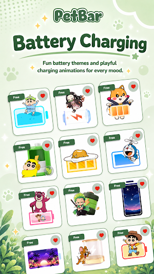PetBar: Shimeji Emoji Battery Screenshot 2