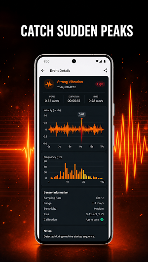 VibeTrace Vibration Meter Screenshot 3