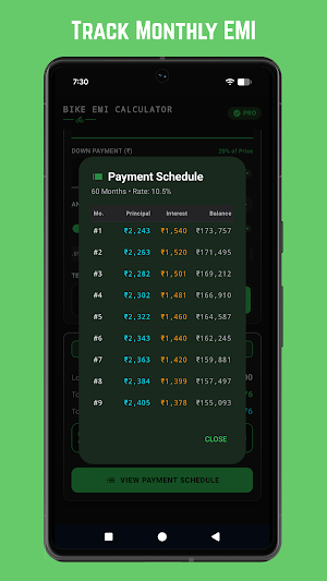 Bike EMI Loan Calculator Screenshot 2