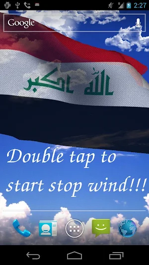 Iraq Flag Live Wallpaper Screenshot 0