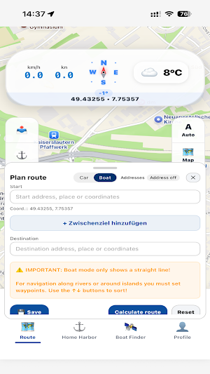 DAVANCI Boat Navi Screenshot 1