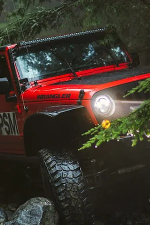 Red Jeep Wrangler Wallpapers Screenshot 2