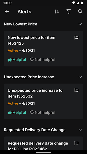 C3 AI Sourcing Optimization Screenshot 2