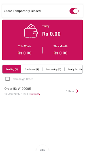 WeDeliver Store Screenshot 1