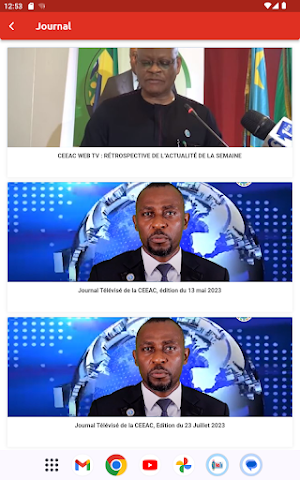CEEAC WEBTV Screenshot 3