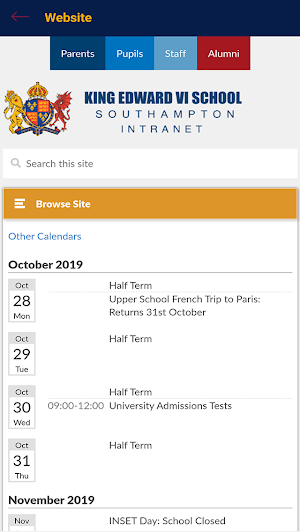 King Edward VI School Screenshot 1