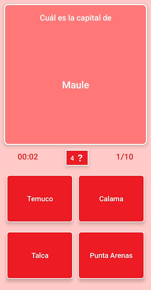 Mapa de Chile - Quiz Screenshot 1