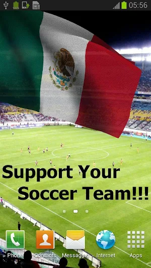 Mexico Flag Live Wallpaper Screenshot 0