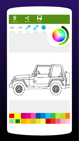 SUV Car Coloring Book Screenshot 2