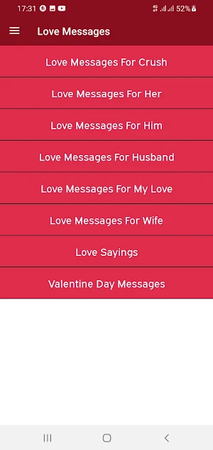 Love Message Screenshot 1