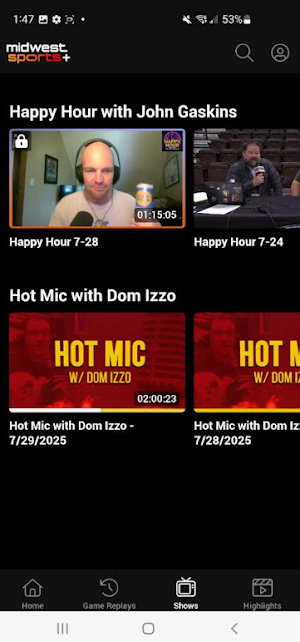 Midwest Sports+ Screenshot 2